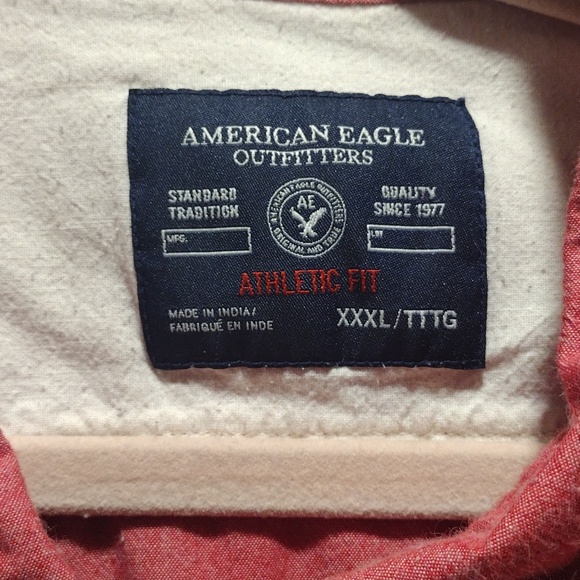 Men's XXL American eagle long sleeve button down shirt - Picture 2 of 7